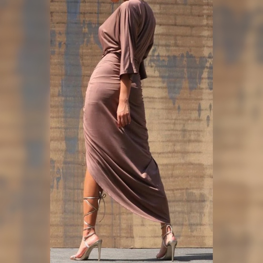 Venetian Ruched Bodycon Dress - Picture 3 of 3